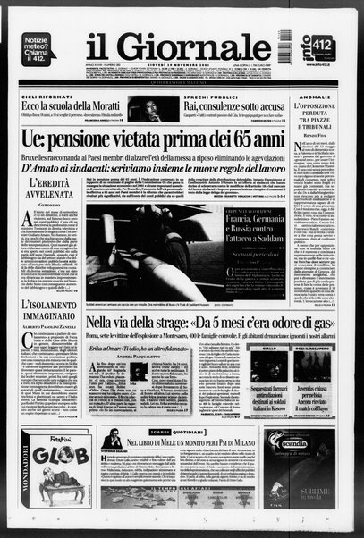 Il giornale : quotidiano del mattino